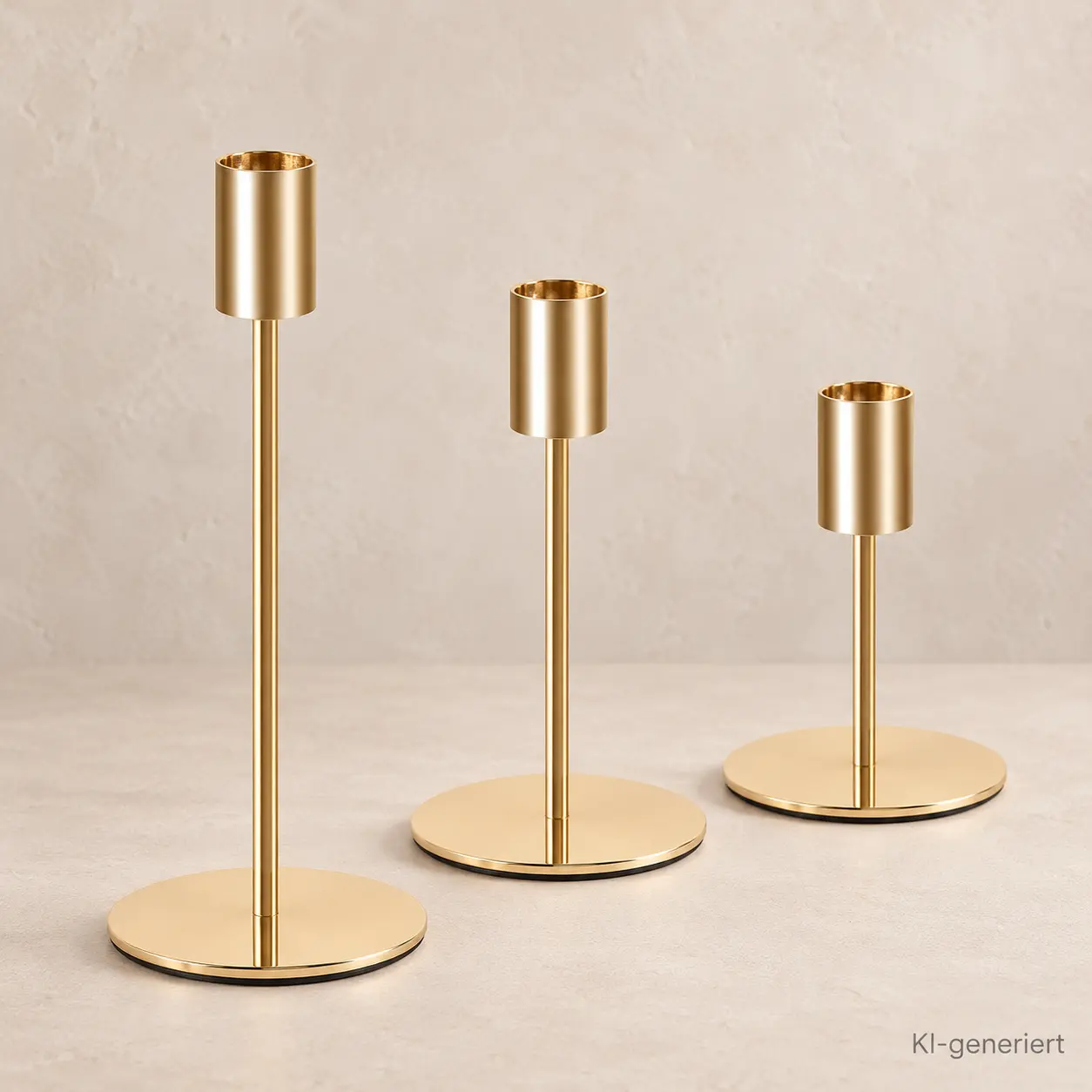 Goldene Kerzenständer – 3er-Set, Bild 1 von 1