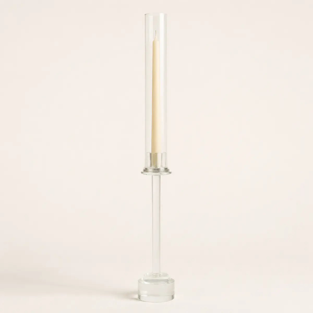 Glas-Kerzenhalter Kaira mit Windschutz – H66, Bild 1 von 1